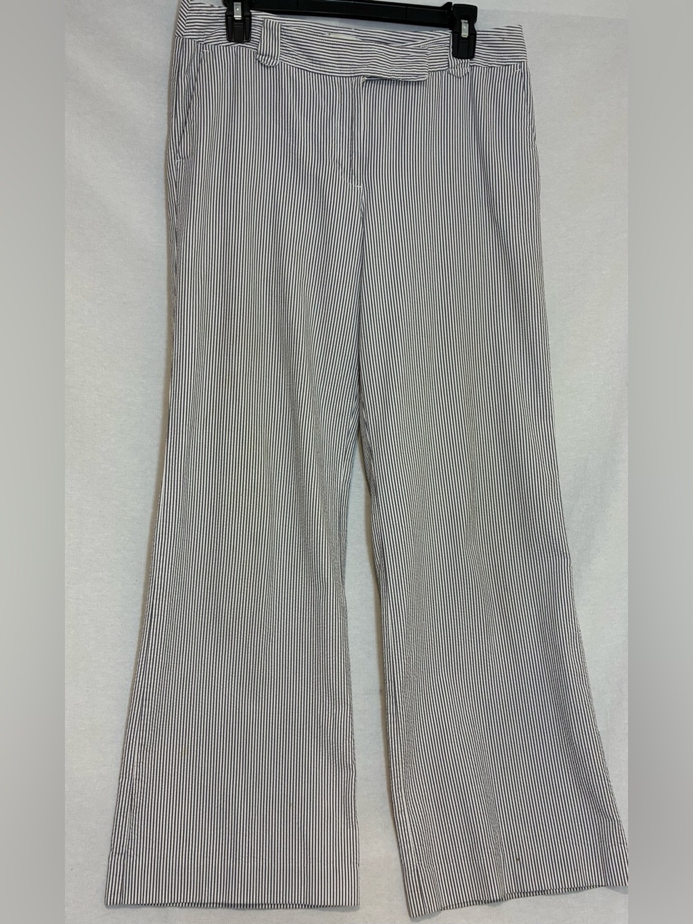 Ann Taylor LOFT Ann Striped Wide Leg Pants Women’s Size 8 Coastal * Preppy